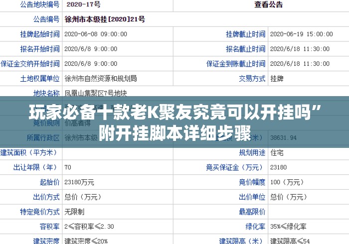 玩家必备十款老K聚友究竟可以开挂吗	”附开挂脚本详细步骤