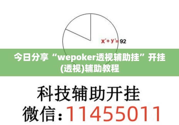 今日分享“wepoker透视辅助挂”开挂(透视)辅助教程