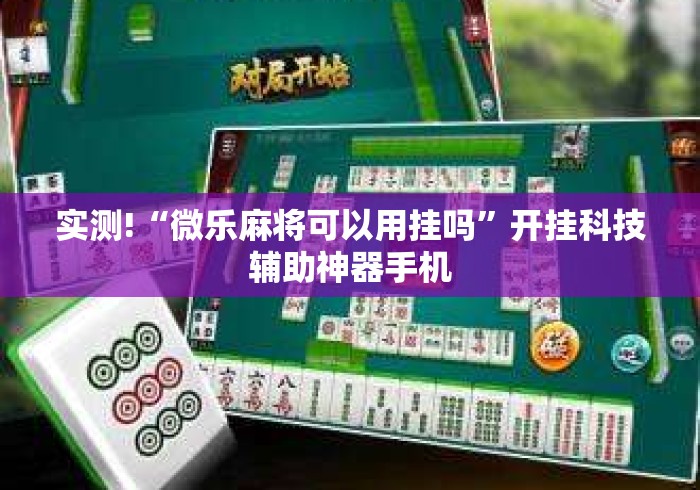 实测!“微乐麻将可以用挂吗	”开挂科技辅助神器手机