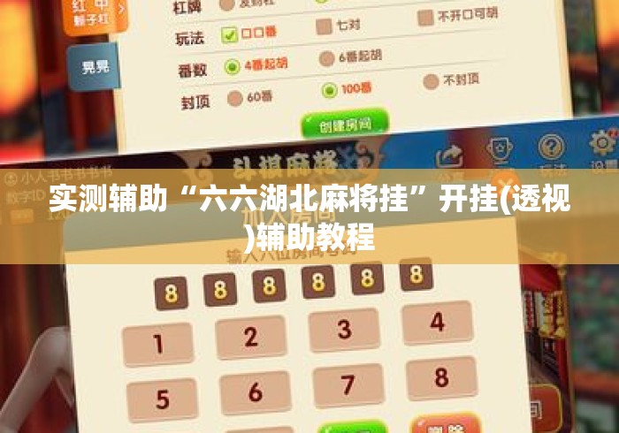 实测辅助“六六湖北麻将挂”开挂(透视)辅助教程