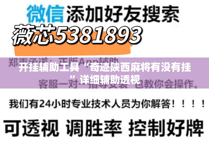 开挂辅助工具“奇迹陕西麻将有没有挂”详细辅助透视