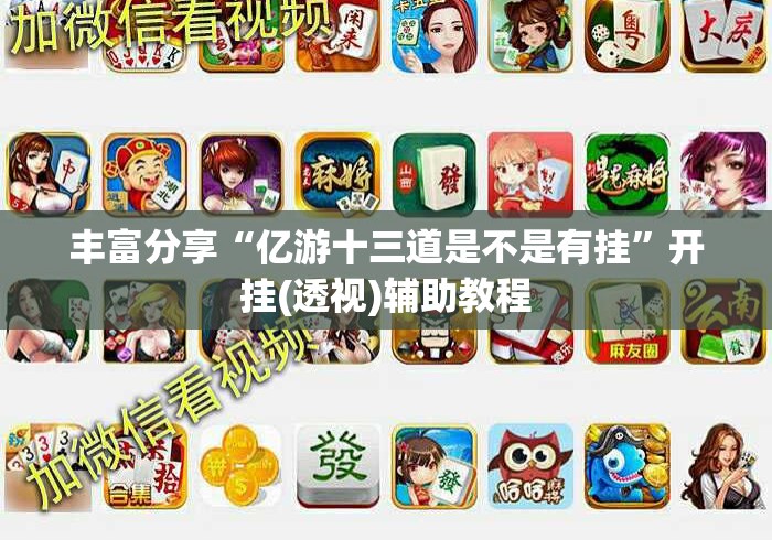 丰富分享“亿游十三道是不是有挂”开挂(透视)辅助教程