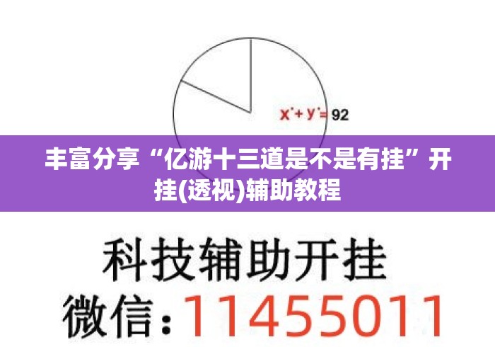 丰富分享“亿游十三道是不是有挂”开挂(透视)辅助教程