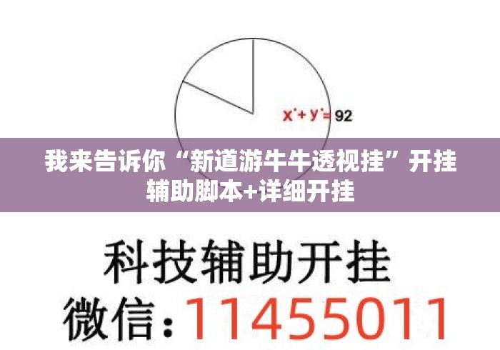 我来告诉你“新道游牛牛透视挂”开挂辅助脚本+详细开挂