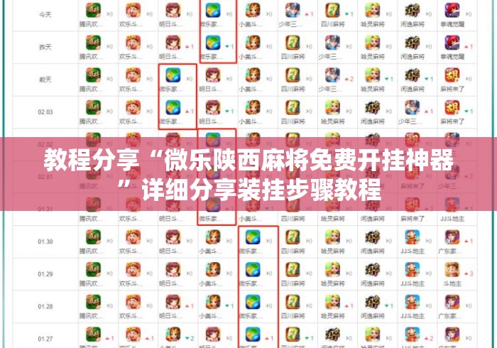 教程分享“微乐陕西麻将免费开挂神器”详细分享装挂步骤教程