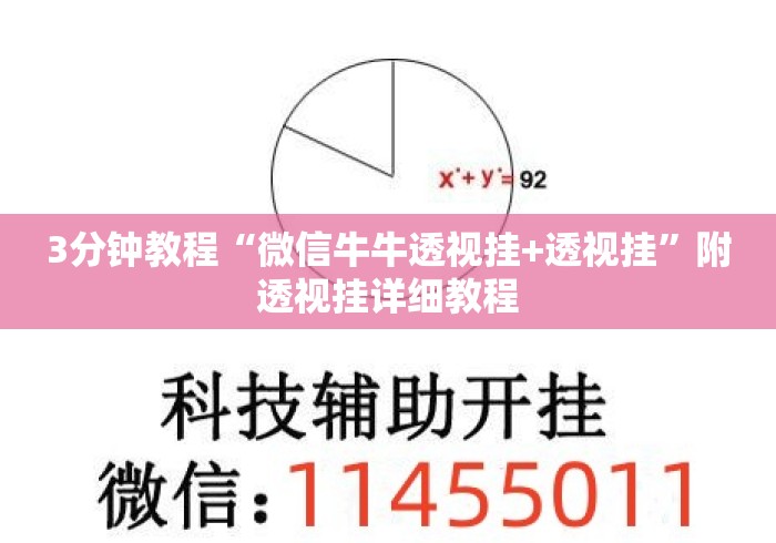 3分钟教程“微信牛牛透视挂+透视挂”附透视挂详细教程