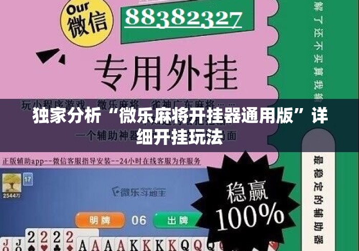 独家分析“微乐麻将开挂器通用版”详细开挂玩法