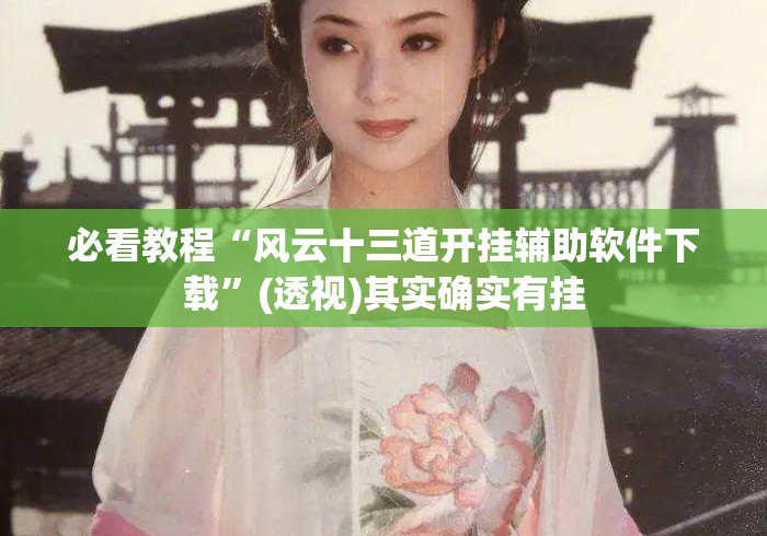 必看教程“风云十三道开挂辅助软件下载”(透视)其实确实有挂