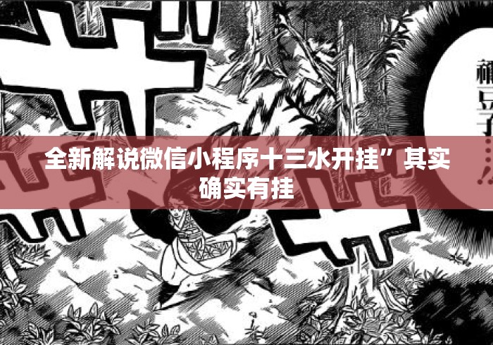 全新解说微信小程序十三水开挂	”其实确实有挂