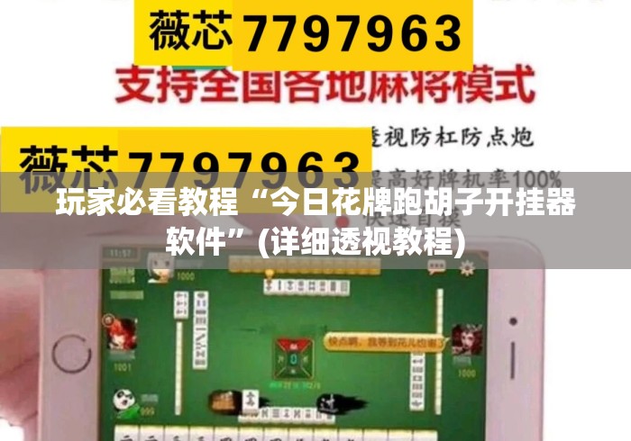 玩家必看教程“今日花牌跑胡子开挂器软件”(详细透视教程)
