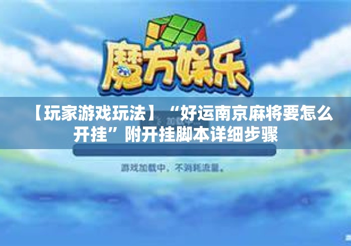 【玩家游戏玩法】“好运南京麻将要怎么开挂”附开挂脚本详细步骤