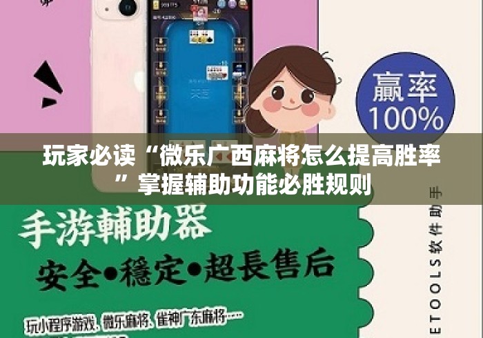 玩家必读“微乐广西麻将怎么提高胜率	”掌握辅助功能必胜规则
