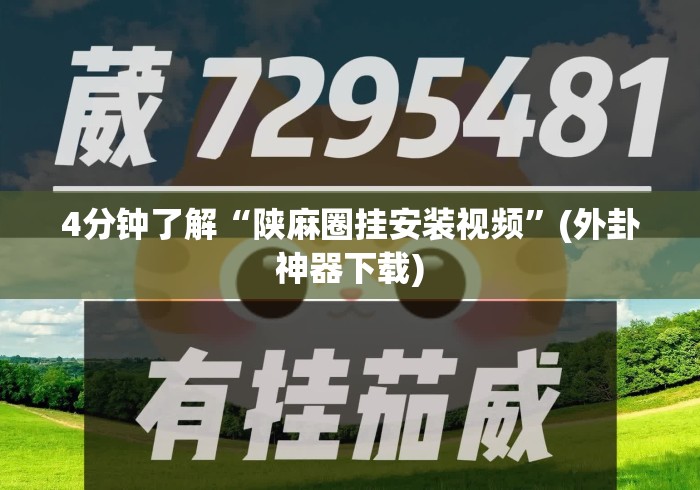 4分钟了解“陕麻圈挂安装视频”(外卦神器下载)