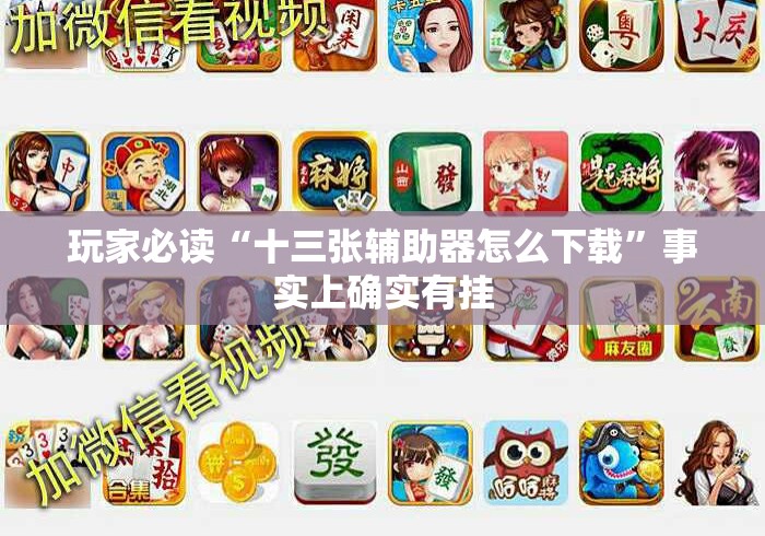 玩家必读“十三张辅助器怎么下载”事实上确实有挂