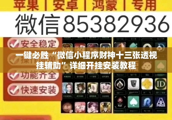 一键必胜“微信小程序财神十三张透视挂辅助”详细开挂安装教程