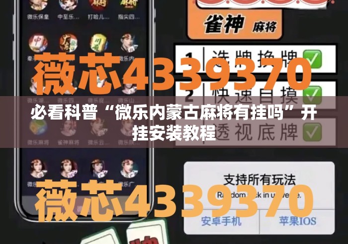 必看科普“微乐内蒙古麻将有挂吗	”开挂安装教程