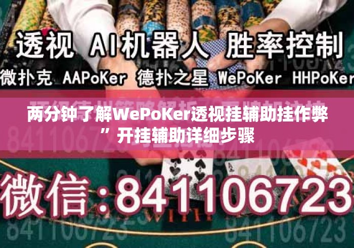 两分钟了解WePoKer透视挂辅助挂作弊”开挂辅助详细步骤