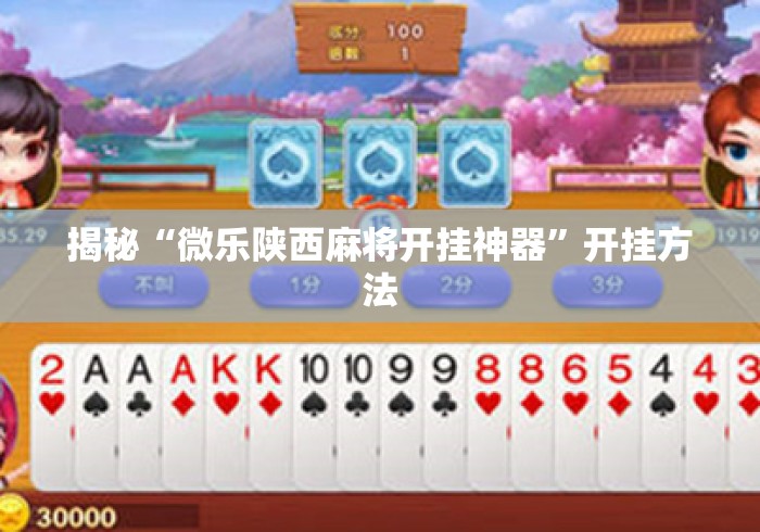揭秘“微乐陕西麻将开挂神器”开挂方法