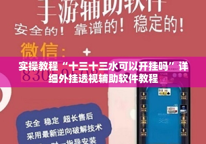 实操教程“十三十三水可以开挂吗”详细外挂透视辅助软件教程