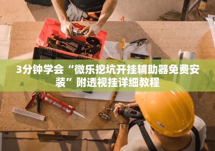 3分钟学会“微乐挖坑开挂辅助器免费安装”附透视挂详细教程