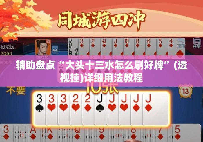 辅助盘点“大头十三水怎么刷好牌”(透视挂)详细用法教程