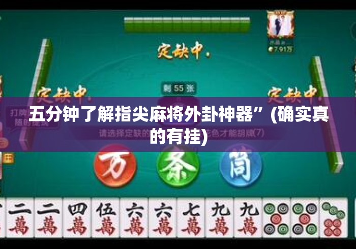 五分钟了解指尖麻将外卦神器”(确实真的有挂)