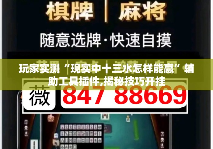 玩家实测“现实中十三水怎样能赢	”辅助工具插件,揭秘技巧开挂