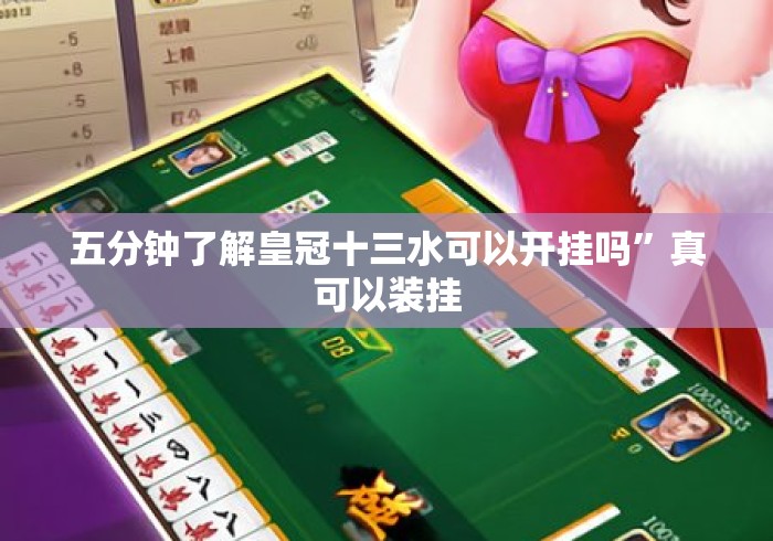 五分钟了解皇冠十三水可以开挂吗”真可以装挂