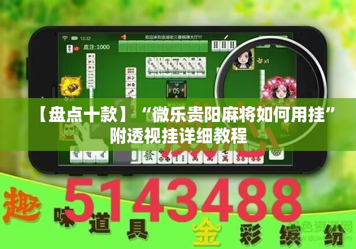 【盘点十款】“微乐贵阳麻将如何用挂”附透视挂详细教程