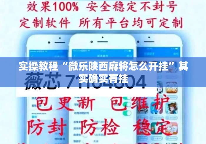 实操教程“微乐陕西麻将怎么开挂”其实确实有挂