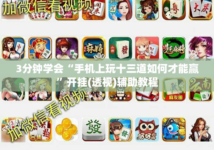 3分钟学会“手机上玩十三道如何才能赢”开挂(透视)辅助教程