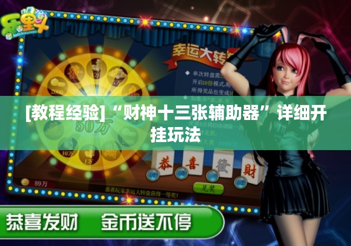[教程经验]“财神十三张辅助器”详细开挂玩法
