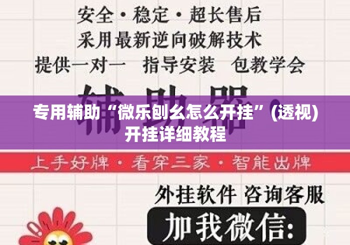 专用辅助“微乐刨幺怎么开挂”(透视)开挂详细教程